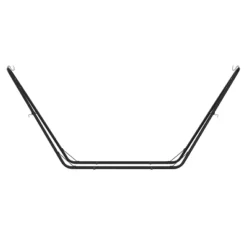 Emma And Oliver Black 550 Lbs. Capacity Heavy Duty Steel Two Person Hammock Stand For Hammocks 9 To 14 Feet Long -Emma And Oliver GUEST e0b2a3d3 0a25 41a0 9564 f24a54e65370