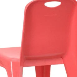 Emma And Oliver 4 Pack Plastic Stack School Chair With Carrying Handle And 11" Seat Height -Emma And Oliver GUEST e138b11b 99b1 49c0 8853 acc0b8de1a34