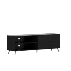Emma And Oliver Mid-Century Modern TV Stand With Drawers And Shelf 23 Emma And Oliver Mid-Century Modern TV Stand With Drawers And Shelf -Emma And Oliver GUEST e2437eb0 d667 4d58 8430 2184dc0c15fa