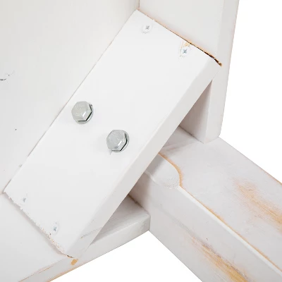 Emma And Oliver 46" X 30" Rectangular Antique Rustic Solid Pine Farm Dining Table 6 Emma And Oliver 46" X 30" Rectangular Antique Rustic Solid Pine Farm Dining Table - Image 6