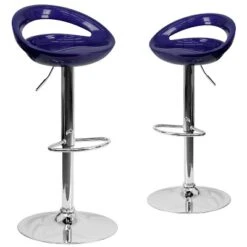 Emma And Oliver 2 Pack Contemporary Plastic Adjustable Height Barstool With Rounded Cutout Back And Chrome Base 32 Emma And Oliver 2 Pack Contemporary Plastic Adjustable Height Barstool With Rounded Cutout Back And Chrome Base -Emma And Oliver GUEST e5a24fbe 66bf 49f6 8584 a767e9030134