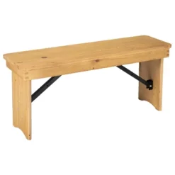 Emma And Oliver 40" X 12" Antique Rustic Solid Pine Folding Farm Bench - Portable Bench 29 Emma And Oliver 40" X 12" Antique Rustic Solid Pine Folding Farm Bench - Portable Bench -Emma And Oliver GUEST e7056c52 9803 45da af39 19b858545cf9