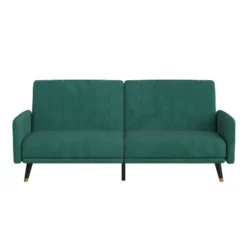Emma And Oliver Premium Padded Upholstered Split Back Sofa Futon With Vertical Channel Tufting And Wooden Legs 19 Emma And Oliver Premium Padded Upholstered Split Back Sofa Futon With Vertical Channel Tufting And Wooden Legs -Emma And Oliver GUEST e71397d6 6953 4084 a094 9342ec4e9e47