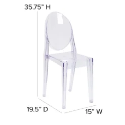 Emma And Oliver 4 Pack Ghost Side Chair In Transparent Crystal Stack Chair - Event & Accent Chair -Emma And Oliver GUEST e7417fd2 535a 41b8 afe7 5943d7d90839