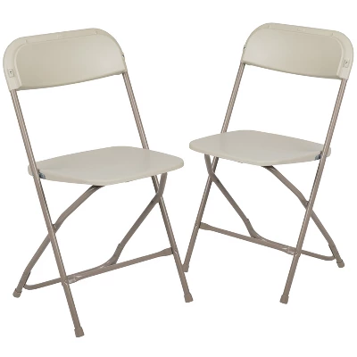 Emma And Oliver Set Of 2 Stackable Folding Plastic Chairs - 650 LB Weight Capacity 18 Emma And Oliver Set Of 2 Stackable Folding Plastic Chairs - 650 LB Weight Capacity - Image 18