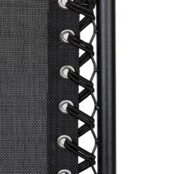 Emma And Oliver 2 Pack Adjustable Mesh Zero Gravity Lounge Chair With Cup Holder Tray - Black -Emma And Oliver GUEST e83d969e 4fb8 407d bc3e fec2cf8aea4b