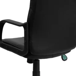 Emma And Oliver Mid-Back Black LeatherSoft Swivel Task Office Chair With Arms -Emma And Oliver GUEST e85550a1 2ca3 49a7 b316 e518fb9b6bc0