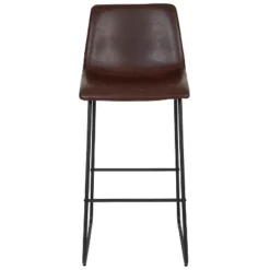Emma And Oliver Set Of 2 Kitchen Bar Height Stool - 30 Inch LeatherSoft Barstool -Emma And Oliver GUEST e9059d5a 550e 4985 8443 f518b456cc06