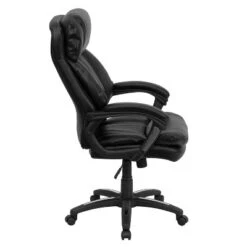 Emma And Oliver High Back Black LeatherSoft Extensive Padding Swivel Ergonomic Office Arm Chair -Emma And Oliver GUEST e93eba96 f7a5 44cc 99ed 496f3cd3673d