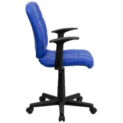 Emma And Oliver Mid-Back Quilted Vinyl Swivel Task Office Chair With Arms -Emma And Oliver GUEST ea6f142d 3886 4e33 bae6 5f384290ee3d