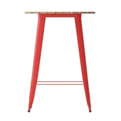 Emma And Oliver Indoor/Outdoor Bar Top Table, 30" Round All Weather Poly Resin Top With Steel Base -Emma And Oliver GUEST ea874e24 6b69 4477 b3d3 fb142043ef6a