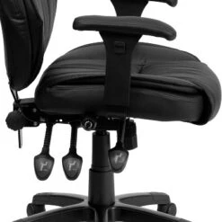 Emma And Oliver High Back Black LeatherSoft Multifunction Ergonomic Office Chair, Lumbar Knob -Emma And Oliver GUEST eb511c87 4b4e 48b8 9954 9b65c3cf0b9f