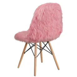 Emma And Oliver Shaggy Dog Fur Accent Chair -Emma And Oliver GUEST eb891cd8 c2e5 4283 a478 17d948d74f68