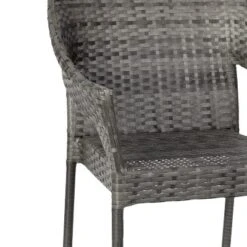Emma And Oliver All-Weather Indoor/Outdoor Stacking Patio Dining Chairs With Steel Frame And Weather Resistant PE Rattan -Emma And Oliver GUEST ebb0b05c 90f6 402c b303 64c8ffff2612 1
