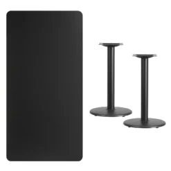 Emma And Oliver 30"x60" Rectangular Laminate Table With 18" Round Table Bases 9 Emma And Oliver 30"x60" Rectangular Laminate Table With 18" Round Table Bases -Emma And Oliver GUEST ec20e2f4 d651 4170 bf6e 2b5eaa2a6f82