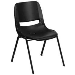 Emma And Oliver Ergonomic Kid's Shell Stack Chair - 12" Seat Daycare Home School -Emma And Oliver GUEST ec6ebd0e 6eb4 4e88 9144 9c94594f53ef