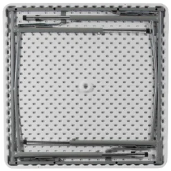 Emma And Oliver 2.79-Foot Square Height Adjustable Granite White Plastic Folding Table -Emma And Oliver GUEST ed7822ed 8a9c 4981 9f13 4f5f5bc66720