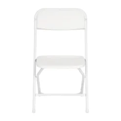 Emma And Oliver 4 Pack Of All-Weather, Extra Wide Contoured Plastic Folding Chairs With Metal Frame And 650 Lb. Static Weight Capacity -Emma And Oliver GUEST eda1af35 5420 4ee0 8f8f f05e1c1707a5