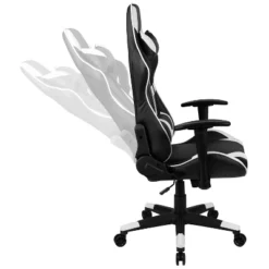Emma And Oliver Racing Gaming Ergonomic Chair With Fully Reclining Back In Red LeatherSoft -Emma And Oliver GUEST ee4ec27d 37ff 4e56 bfb8 ada031838566