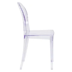 Emma And Oliver 4 Pack Ghost Side Chair In Transparent Crystal Stack Chair - Event & Accent Chair -Emma And Oliver GUEST eedb2db7 7f7d 4d72 9c32 4f9634631389