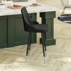 Emma And Oliver Modern Upholstered Dining Stools With Chrome Accented Metal Frames And Footrests 11 Emma And Oliver Modern Upholstered Dining Stools With Chrome Accented Metal Frames And Footrests -Emma And Oliver GUEST ef6a3f56 af91 4f00 8d30 277cc0def8d0