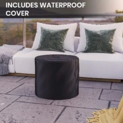 Emma And Oliver Steel Portable Smokeless Wood Burning Firepit With Waterproof Cover For Outdoor Use -Emma And Oliver GUEST f0ea8738 c0c5 4c4d bd3f 50ffa3670422