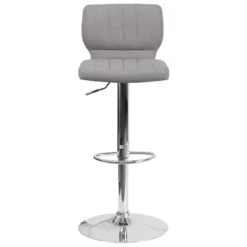 Emma And Oliver 2 Pack Contemporary Vinyl Adjustable Height Barstool With Vertical Stitch Back And Chrome Base -Emma And Oliver GUEST f369fca9 d1ae 40c1 b95b 4ace25899ce1