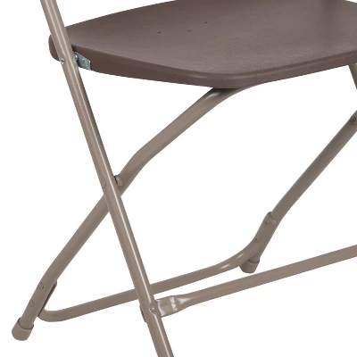 Emma And Oliver Set Of 2 Stackable Folding Plastic Chairs - 650 LB Weight Capacity 11 Emma And Oliver Set Of 2 Stackable Folding Plastic Chairs - 650 LB Weight Capacity - Image 11