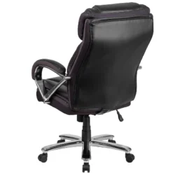 Emma And Oliver 500 Lb. Big & Tall Black LeatherSoft Ergonomic Office Chair With Extra Wide Seat -Emma And Oliver GUEST f6978568 1222 4125 aca8 b862d1c50b95