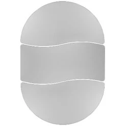 Emma And Oliver 3 Piece 86" Oval Wave Collaborative Grey Kids Adjustable Activity Table Set -Emma And Oliver GUEST f6f002bf 6f6d 490a b5fb fa8d95df5eae