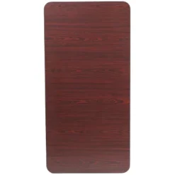 Emma And Oliver 4-Foot Mahogany Melamine Laminate Folding Banquet Table 13 Emma And Oliver 4-Foot Mahogany Melamine Laminate Folding Banquet Table -Emma And Oliver GUEST fa7f535e 7ab6 44f0 9669 2c8ee56c7ab0