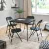 Emma And Oliver 5 Piece Folding Card Table And Chair Set