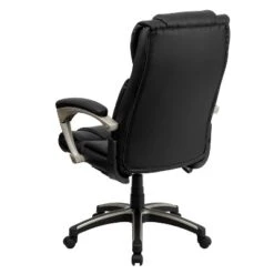 Emma And Oliver High Back Folding Black LeatherSoft Executive Swivel Office Chair With Arms -Emma And Oliver GUEST fbdcc81e a6a0 40c4 a999 311556cb878a