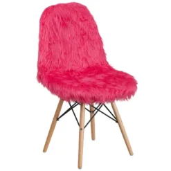Emma And Oliver Shaggy Dog Fur Accent Chair -Emma And Oliver GUEST fcc4b774 fcf7 4493 9a05 e09f912c3923