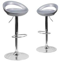 Emma And Oliver 2 Pack Contemporary Plastic Adjustable Height Barstool With Rounded Cutout Back And Chrome Base 30 Emma And Oliver 2 Pack Contemporary Plastic Adjustable Height Barstool With Rounded Cutout Back And Chrome Base -Emma And Oliver GUEST fd8390e3 f150 4277 ab61 40a4ff86c87c
