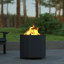 Emma And Oliver Steel Portable Smokeless Wood Burning Firepit With Waterproof Cover For Outdoor Use -Emma And Oliver GUEST fde3f507 ea17 4b57 84a0 9aad61e3d8ed