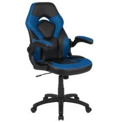 Emma And Oliver Gaming Racing PC Chair With Flip-up Arms -Emma And Oliver GUEST fde48b9b 0690 45ef 9121 5cc282c556a6
