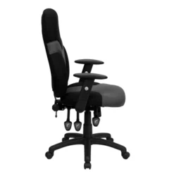 Emma And Oliver High Back Ergonomic Black/Gray Mesh Swivel Task Office Chair W/ Adjustable Arms -Emma And Oliver GUEST ff9f4fac 5b07 4587 9ee9 60fd94abbfc0